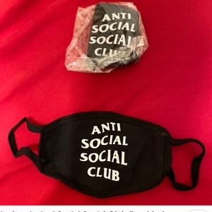 Authentic Anti Social Social Club Face Mask 😷 Brand New Still In Package